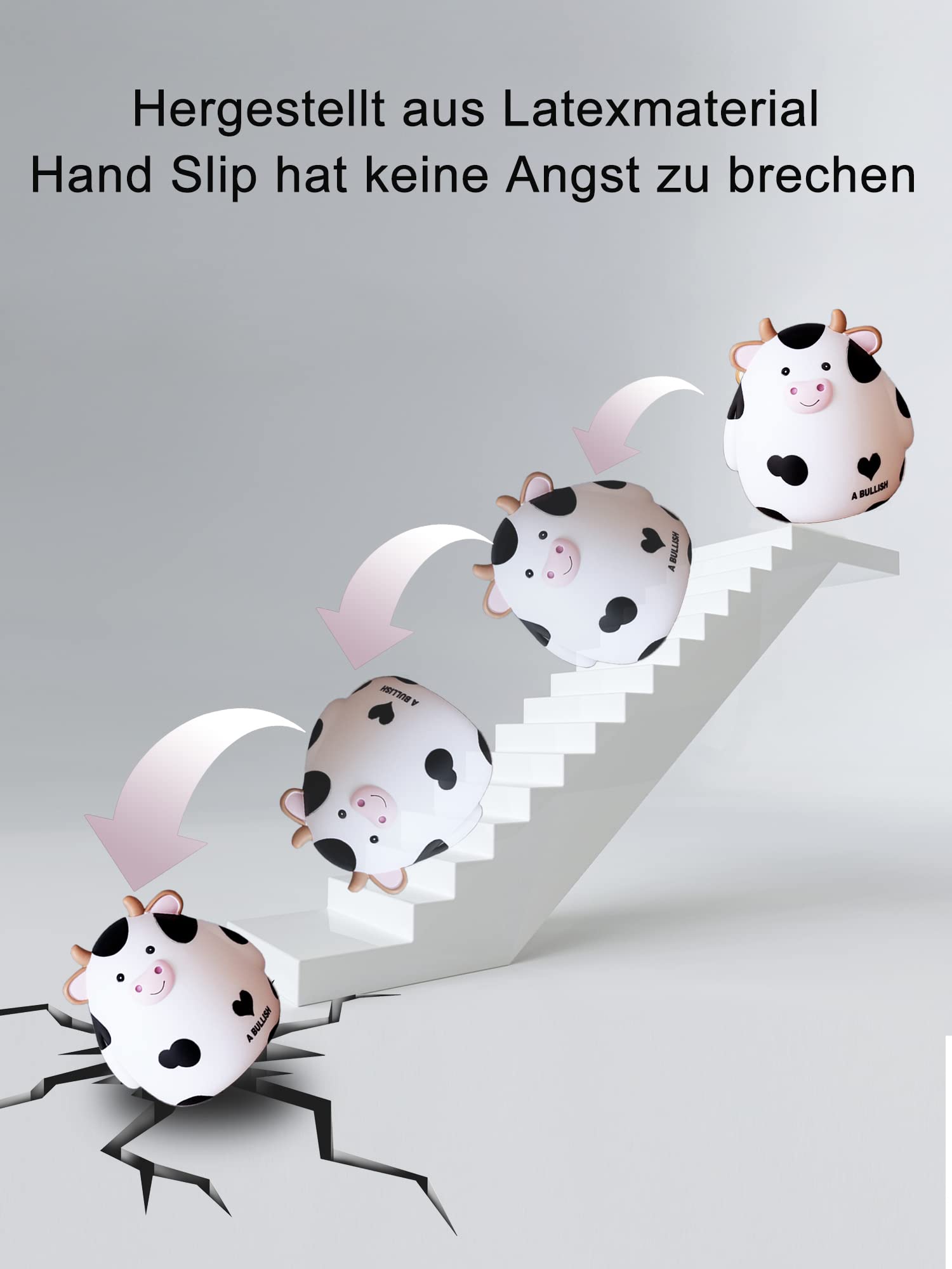 Salvadanaio a forma di mucca, Kawaii maialino a moneta alta capacità regalo salvadanaio per bambini, adatto per ragazzi ragazze decorazione camera regalo di compleanno (bianco)
