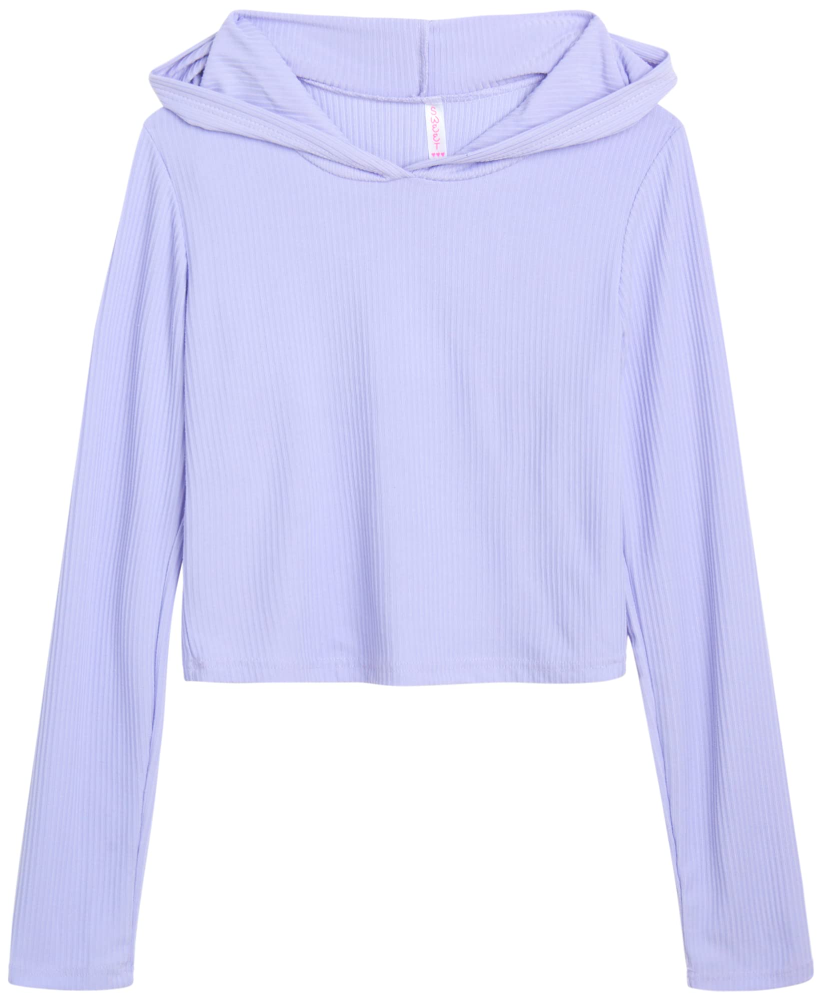 Sweet Hearts Set tuta da ragazza – 4 pezzi leggero a costine pullover felpa con cappuccio e pantaloni della tuta: Made in USA