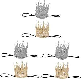 ibasenice 6 Peças Tiara De Coroa Infantil Coroa De Fada Faixas De Cabelo De Criança Laços De Cabelo Infantil Suprimentos De Festa De Chá De Bebê Faixa De Cabeça De Coroa De Criança Faixa De