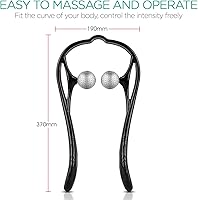 Vista 6 de VOYOR Neck Massager Shiatsu Deep Tissue Dual Trigger Point Shoulder Massager for Pain Relief, Ergonomic Handle Design, Lightweight & Portable MS110