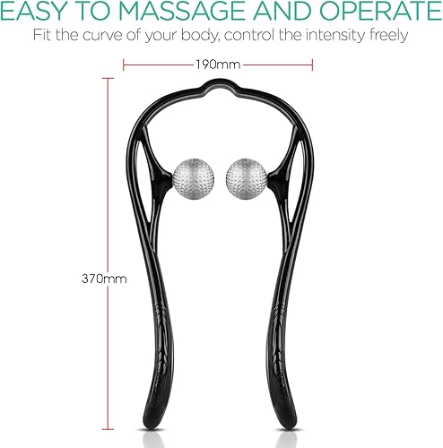 Miniatura 6 de voyor Shiatsu masajeador de cuello para el hombro Deep tela Dual Trigger Point Masajeador Alivio de Dolor Muscular, diseño de mango ergonómico,