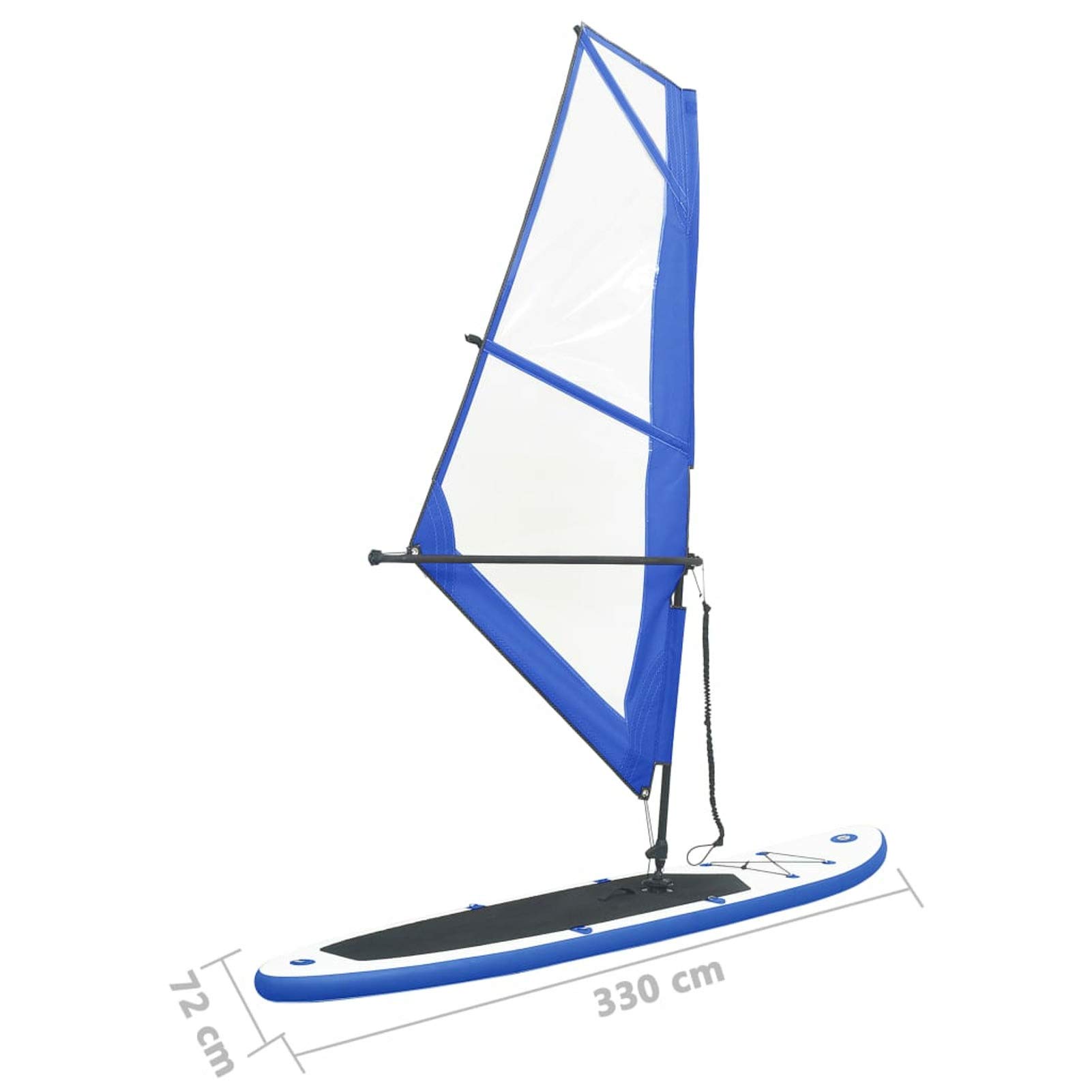 Tidyard Hinchable Paddle Surf Surf Bomba Tabla de Paddle Surf Hinchable con Set de Vela y Blanco