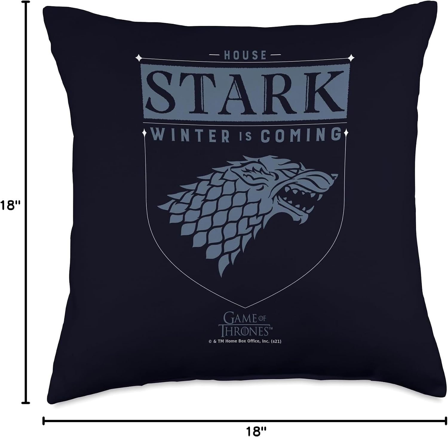 Game of Thrones House Stark Sigil Throw Pillow