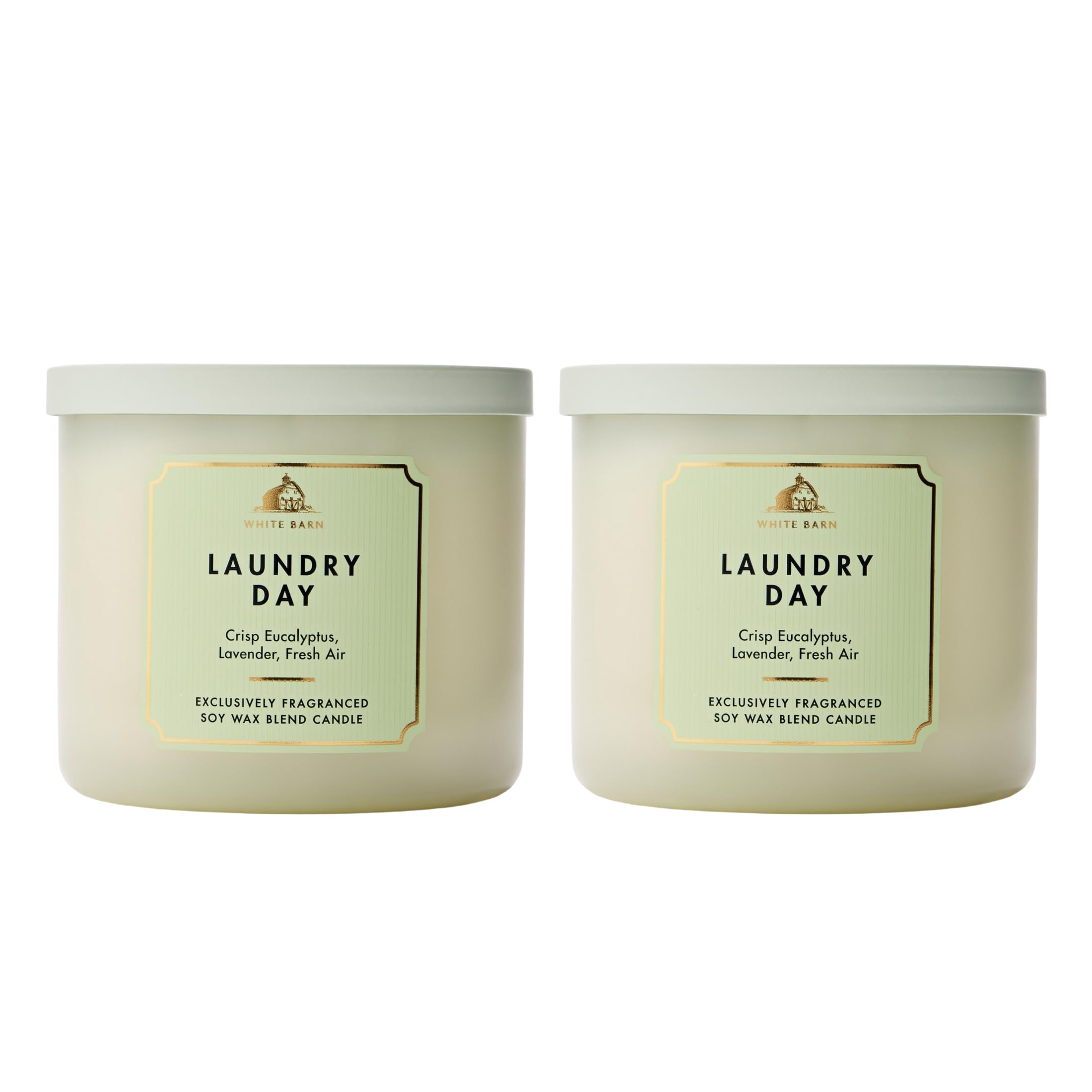 Bath &amp; Body Works 3-Wick Candle, Laundry Day Scent, 2 Pack