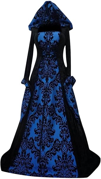 OIOLOYJM Renaissance Costume Women Medieval Sexy Plus Size Witch Vampire Gothic Halloween Costumes Woman 2025 Clothes Dresses