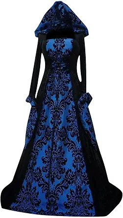 OIOLOYJM Renaissance Costume Women Medieval Sexy Plus Size Witch Vampire Gothic Halloween Costumes Woman 2025 Clothes Dresses