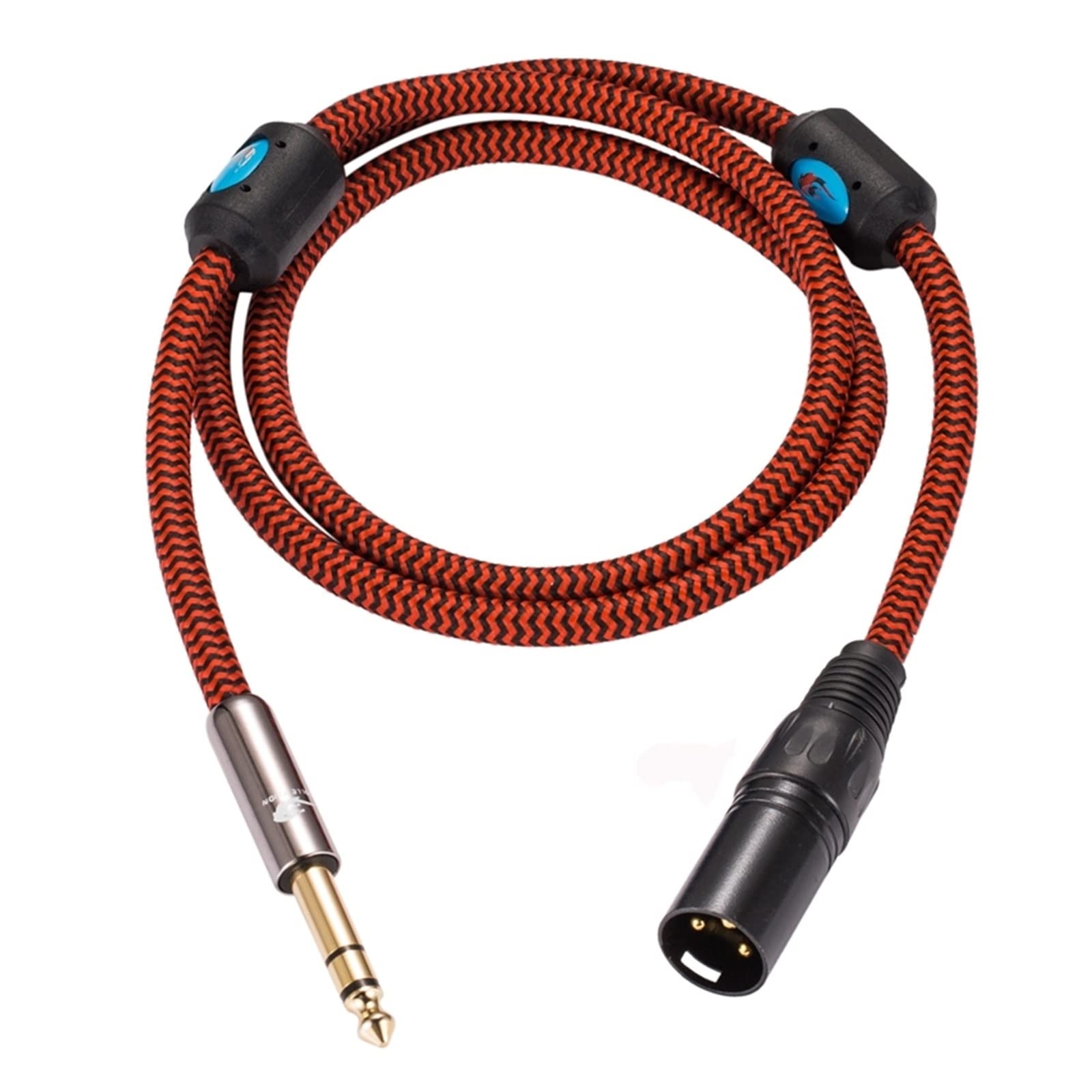 Artemisia Audiophiles Mikrofonkabel Stereo 6,35 mm auf XLR 3-polig, kompatibel mit AMP Sound Mixer XLR auf 1/4 Zoll;Symmetrisches TRS-Klinken-Mikrofonkabel 1M 2M 3M 5M (Color : Blu, Size : 15meter)