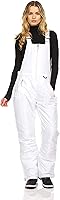 Arctic Quest Women's Insulated Snow Bibs Pants - Waterproof Ski Snowboard Overalls, Water Resistant Winter Gear