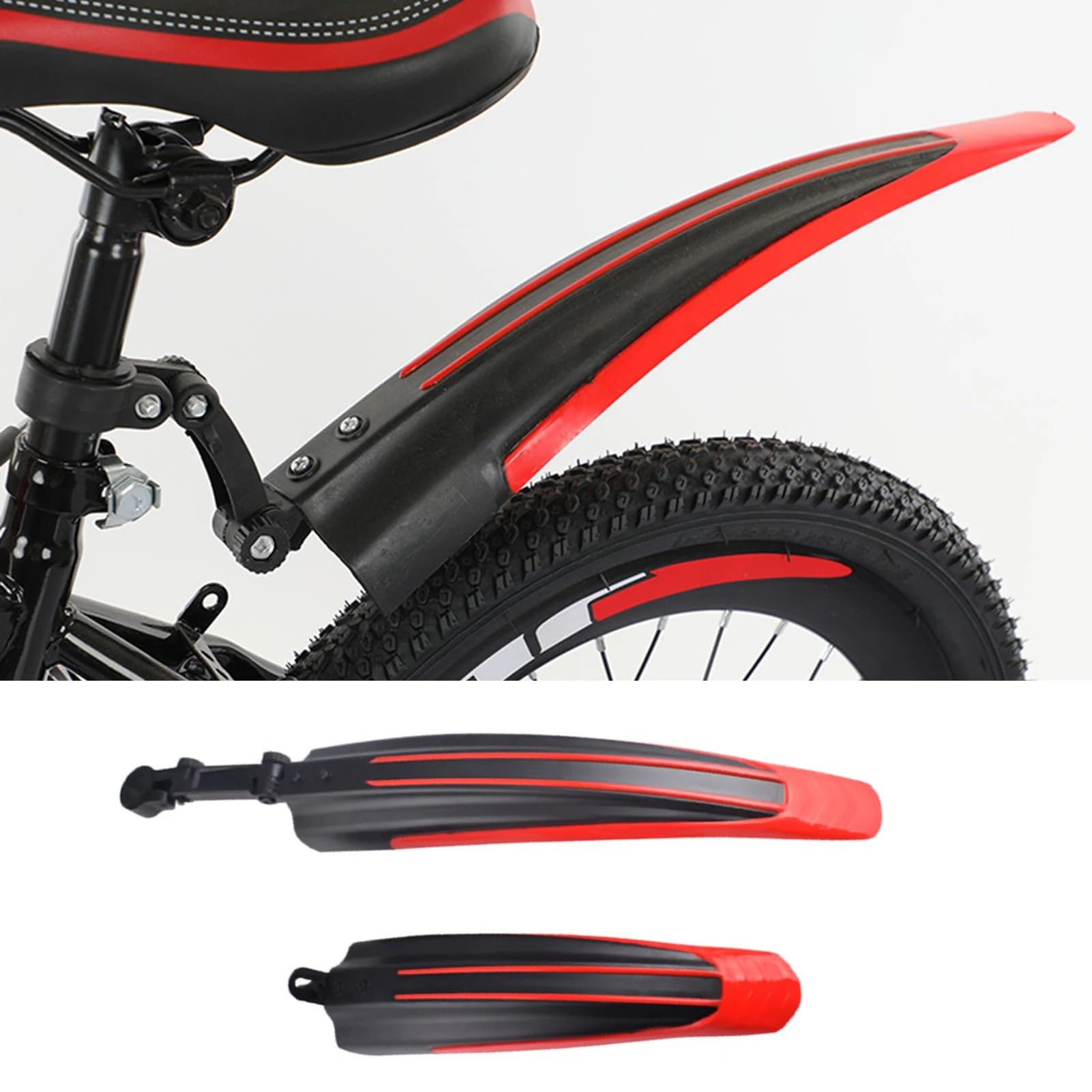 Guardabarros para Bicicletas Guardabarros Delantero/Trasero para neumáticos de Bicicleta salpicaderos Delantero Trasero