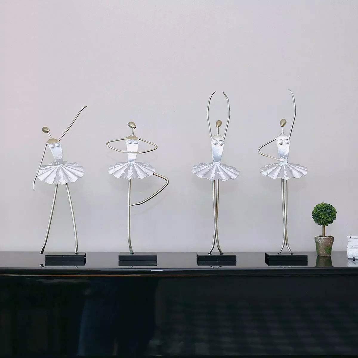 Ballet Figurine Ballerina Statue Handmade Iron Sculpture Ballet Girl Room Dance Room Decor Gifts for Ballet(Style1)