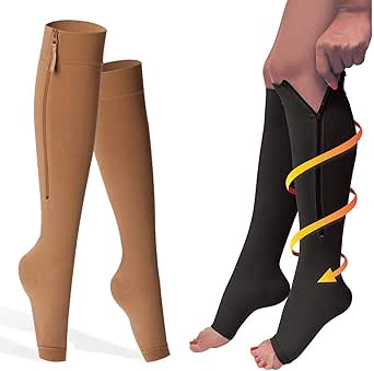 Amazon.com: Incredorable Compression Socks, Zippered Stockings for Men