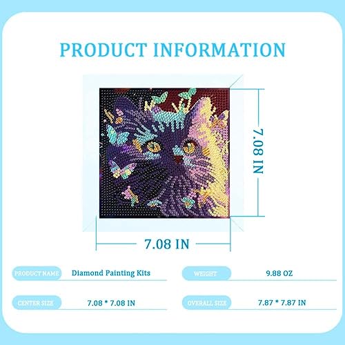Miniatura 2 de Fuinkqe Kits de pintura de diamantes 5D para niños con marco de madera, kits de arte de diamantes de dibujos animados para niños, manualidades de
