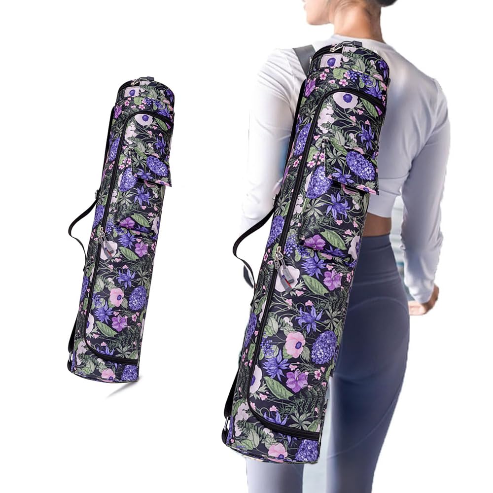 Oaygat Yoga Mat Bag Large Quick Dry Non Slip Pilates Carrying Bag Extra Long Microfibre Pilates Bag Yoga Carry Luggage Pliates Gym Exercise Mats Bag with Bottle Pocket and Wet Compartment — image 1