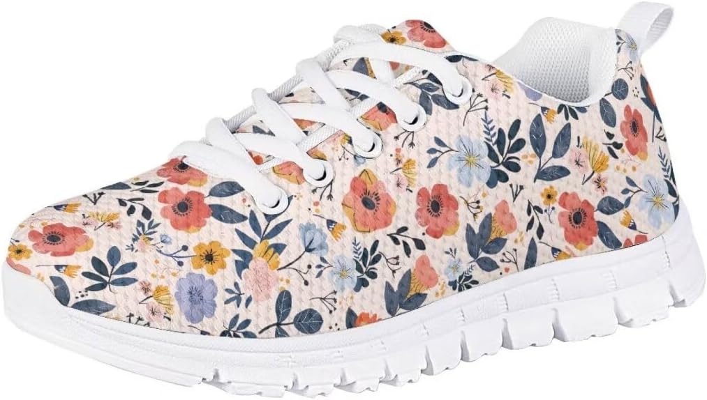 Pinupub Kids Sport Shoes for Boy Girl Running Walking Tennis Kawaii Cute Non Slip Tie Lace Sneakers