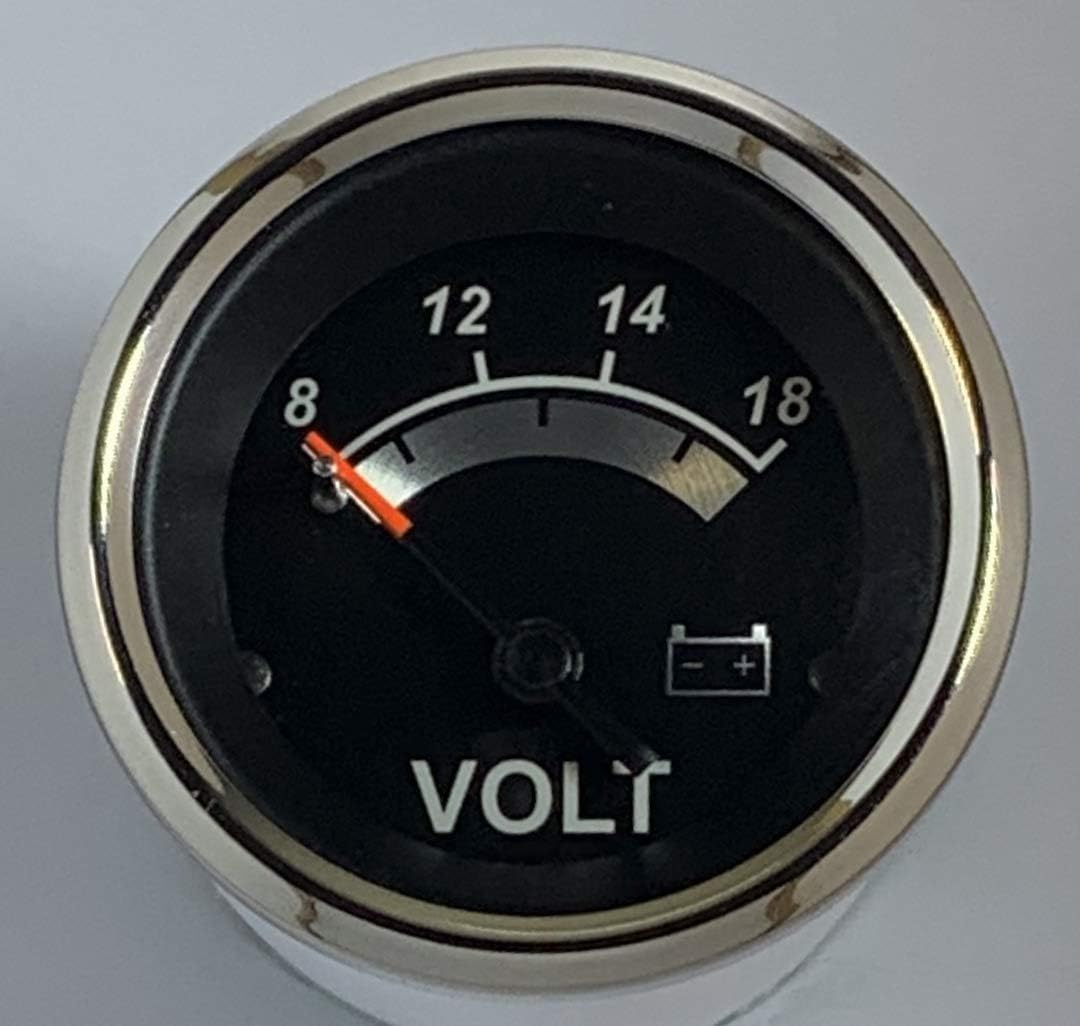 Voltmeter Marine (Black Sterling) - Sold by Veethree ANZ