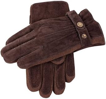 Dents Mens Pigsuede Gloves - Brown