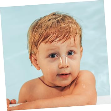 SUPVOX Silicone Nose Clips for Swimming: Anti-Slip Clips for Adults - Waterproof Diving Nose Protectors with Box - Beige