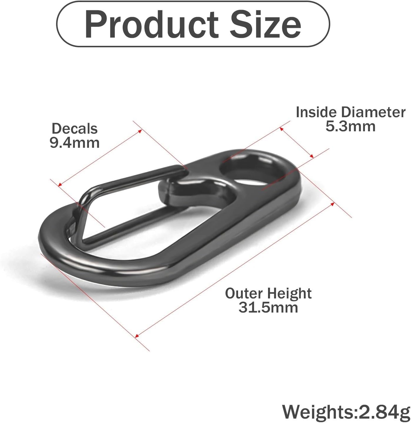 Snap Clips Snap Hooks 5/10/20pcs Lobster Clasp Buckle Keychian Mini s Outdoor Camping D-Ring Buckles Alloy Spring Keychains Clips(Light Gold,5PCS)