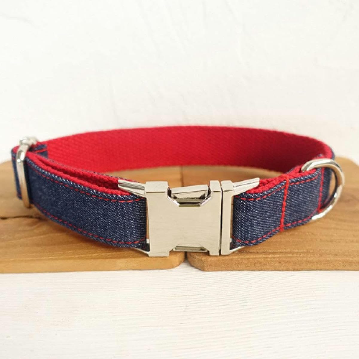 Halsband rot Hundehalsband und Leine 5 Größen,Hundehalsband Fliege,M-Hundehalsband Leine Set-XL