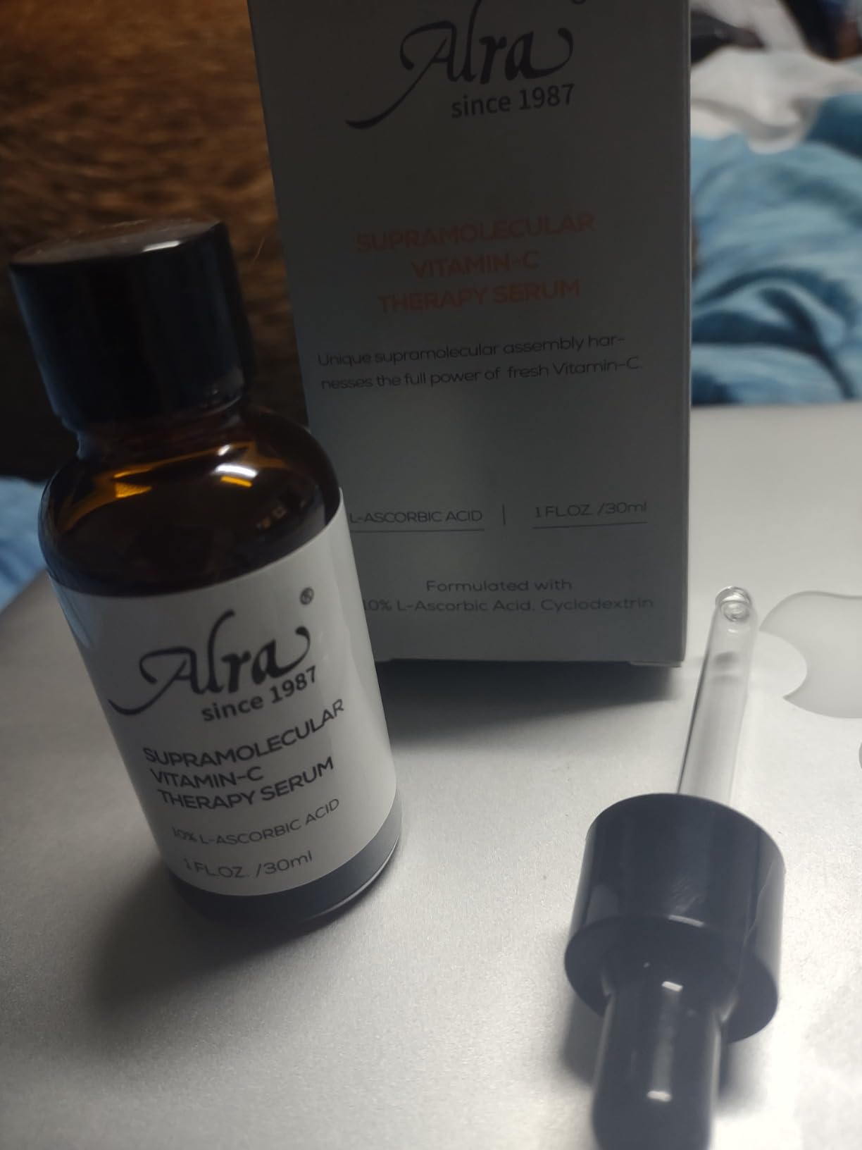 ALRA Vitamin C Serum, Facial Serum for Fine Lines, Dark Spots, Sign of Aging, Uneven Skin Tone, Hydrating Serum for Sensitive Skin, 1 fl oz / 30ml