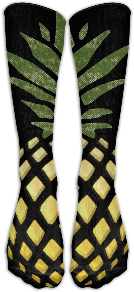 Gold Pineapple Classics Stockings, Knee High Tube Socks, Sports Long Socks for Men Women
