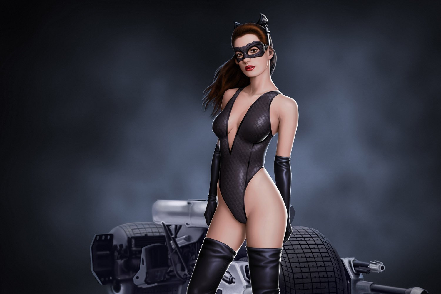 Batman The Dark Knight Catwoman Hot Anne Hathaway Poster 24x36