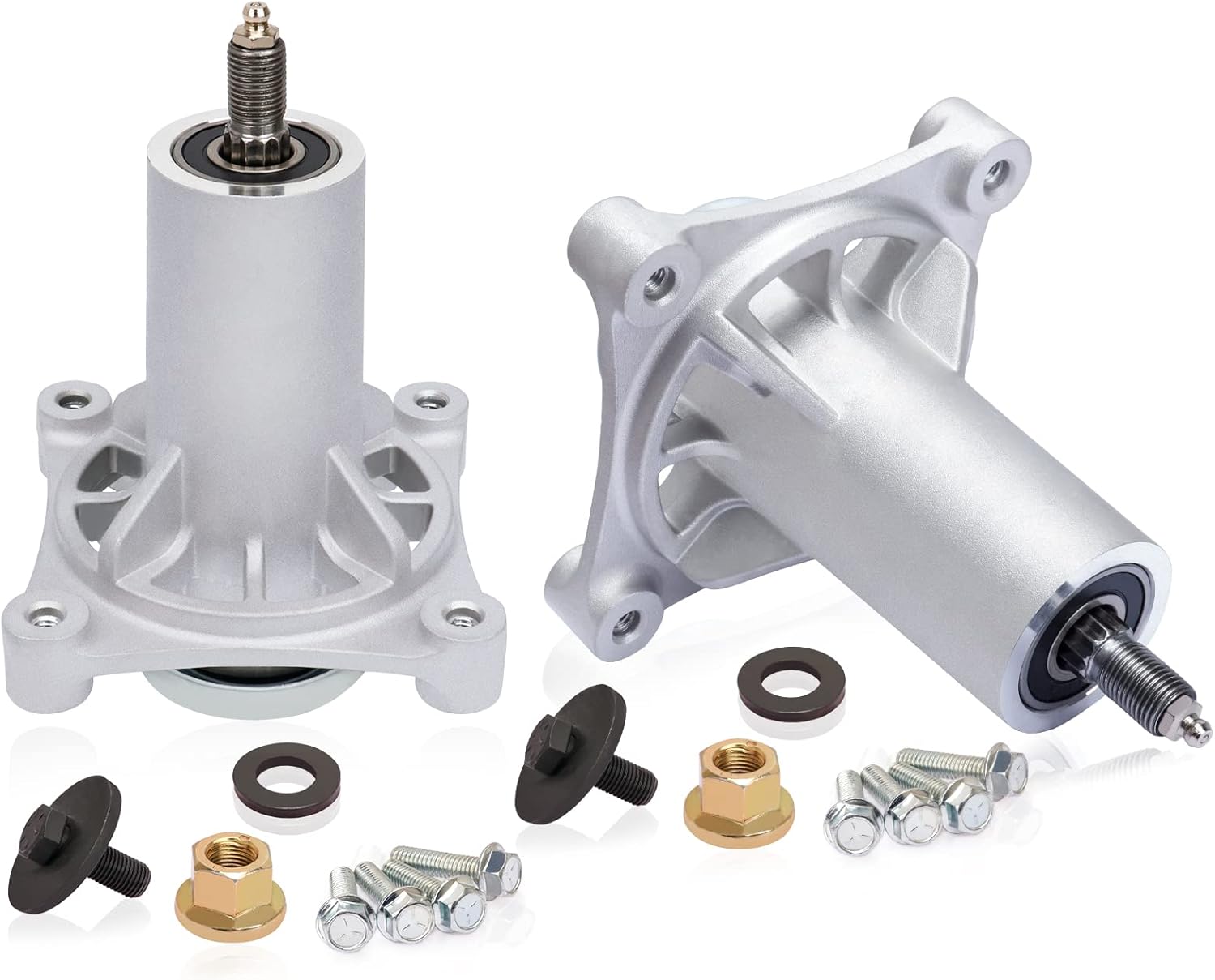 Spindle Assembly Fit for Husqvarna 532187292 532187292 532187292 587125401 587253301 587253301 587819701 Yth22v46 YT3000ds, fits AYP 187292/192870 42" 46" 48" 54" Mower Deck (2PCS)