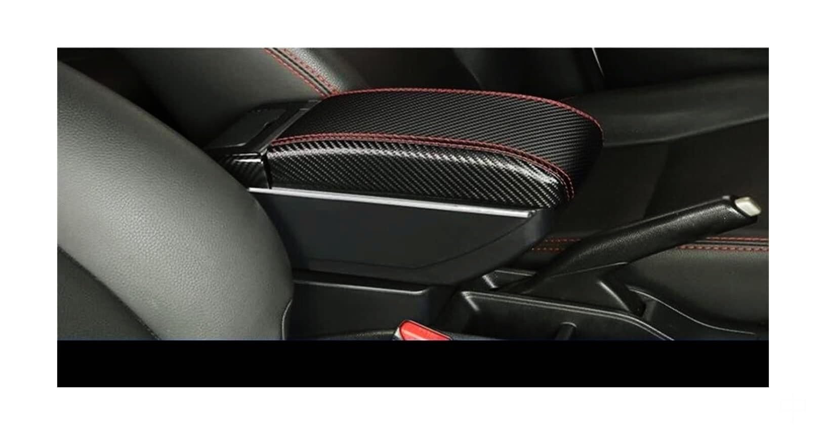 Centre Console For Suzuki For Swift 2005-2023 Carbon Fiber Center Console Armrest Storage For Box with USB and Ashtray