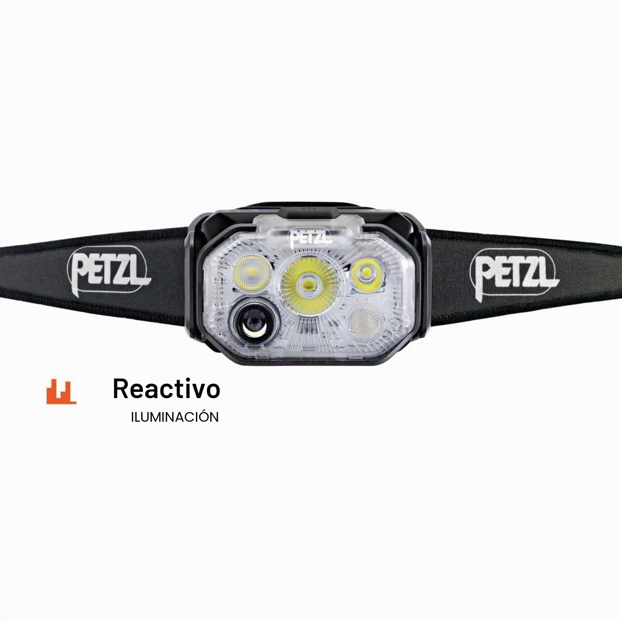Petzl Swift RL Classic - Linterna frontal - Negro | Linterna frontal ligera y recargable de 1200 lúmenes