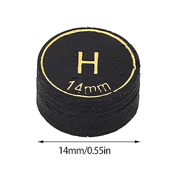 Amazon.co.jp: ビリヤード タップキューヒント 6個/14mm PU素材