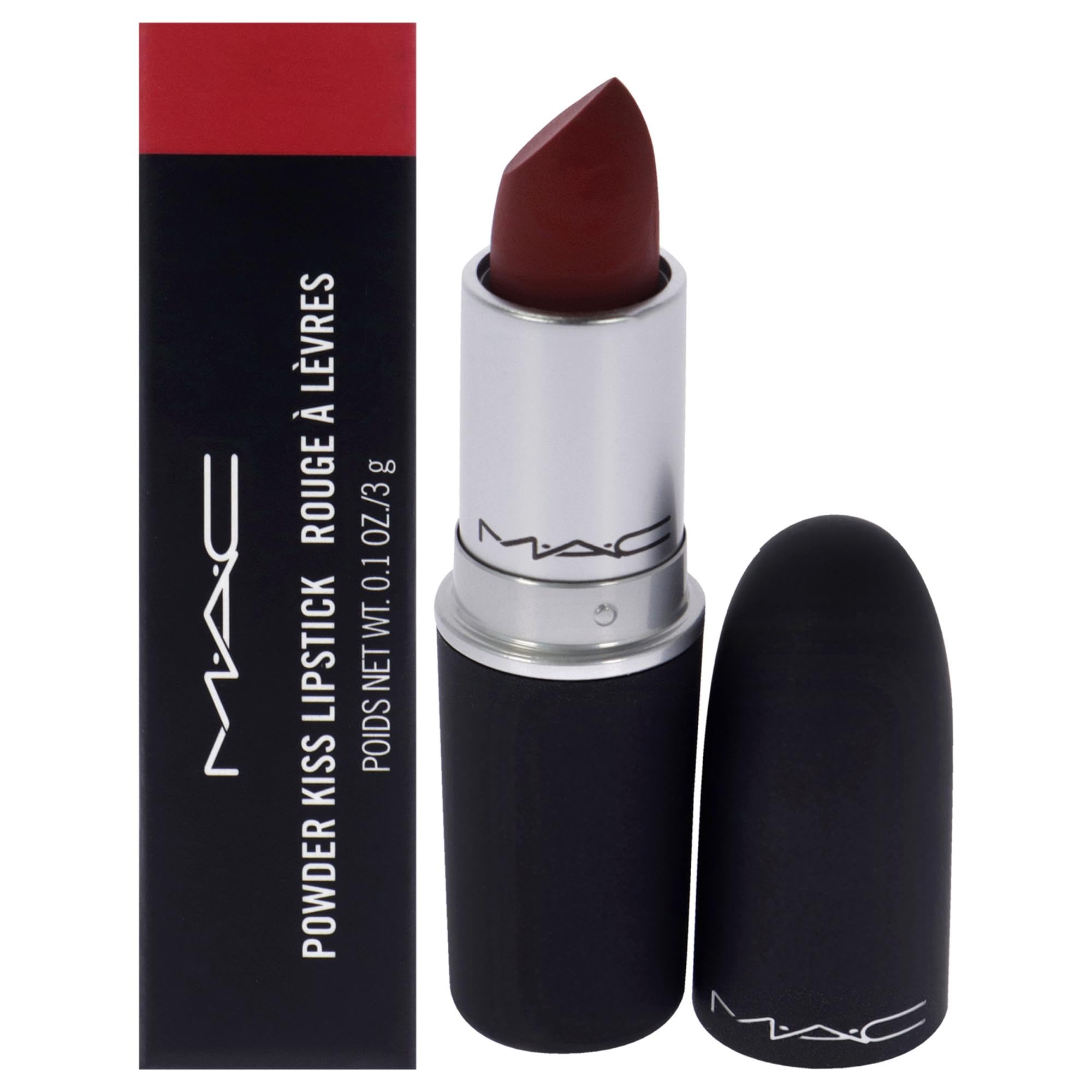 MAC Powder Kiss Lipstick - 935 Ruby New For Women 0.1 oz Lipstick