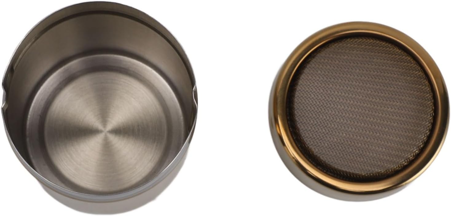Stainless Steel Powder Sugar Shaker With Lid Fine Mesh Duster For Baking