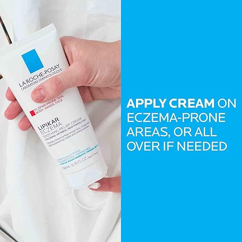 Miniatura 8 de La Roche-Posay Lipikar Crema calmante para el eccema, loción facial y corporal para eccema y piel sensible y seca, hidratante con avena coloidal