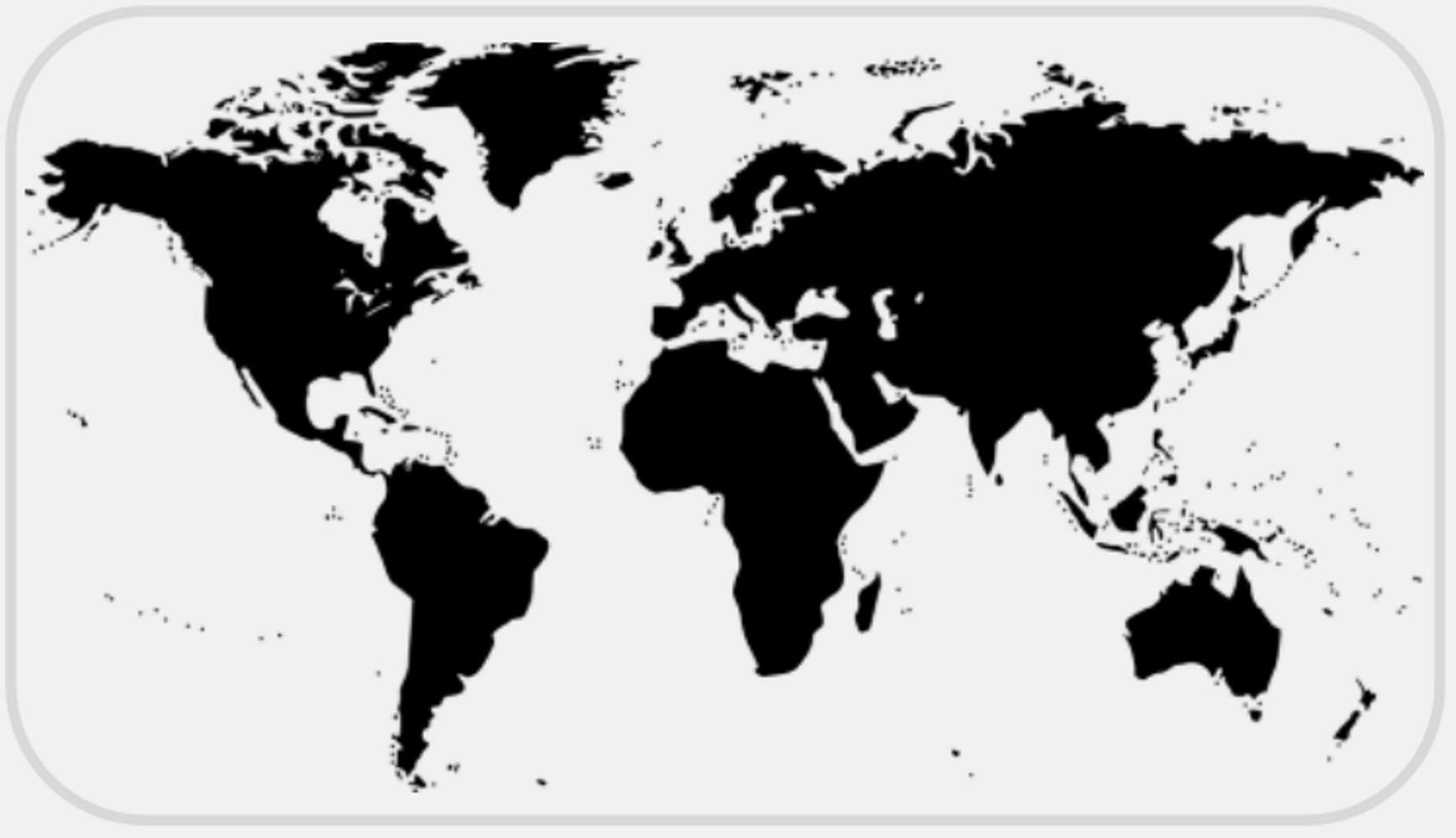 World Map - 50 Stickers Pack 2.25 x 1.25 inches - Earth Planet Globe Global