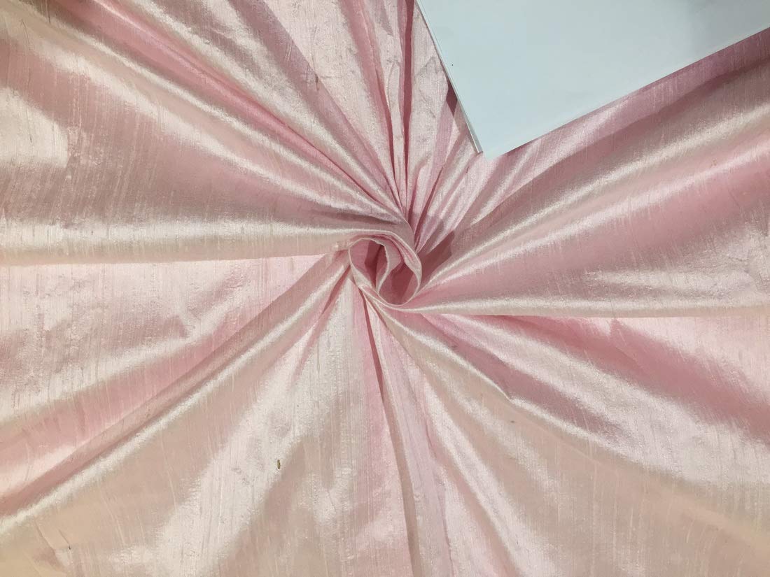 Soie Dupioni 100% Pure pour confectionner une robe de baptême rose
