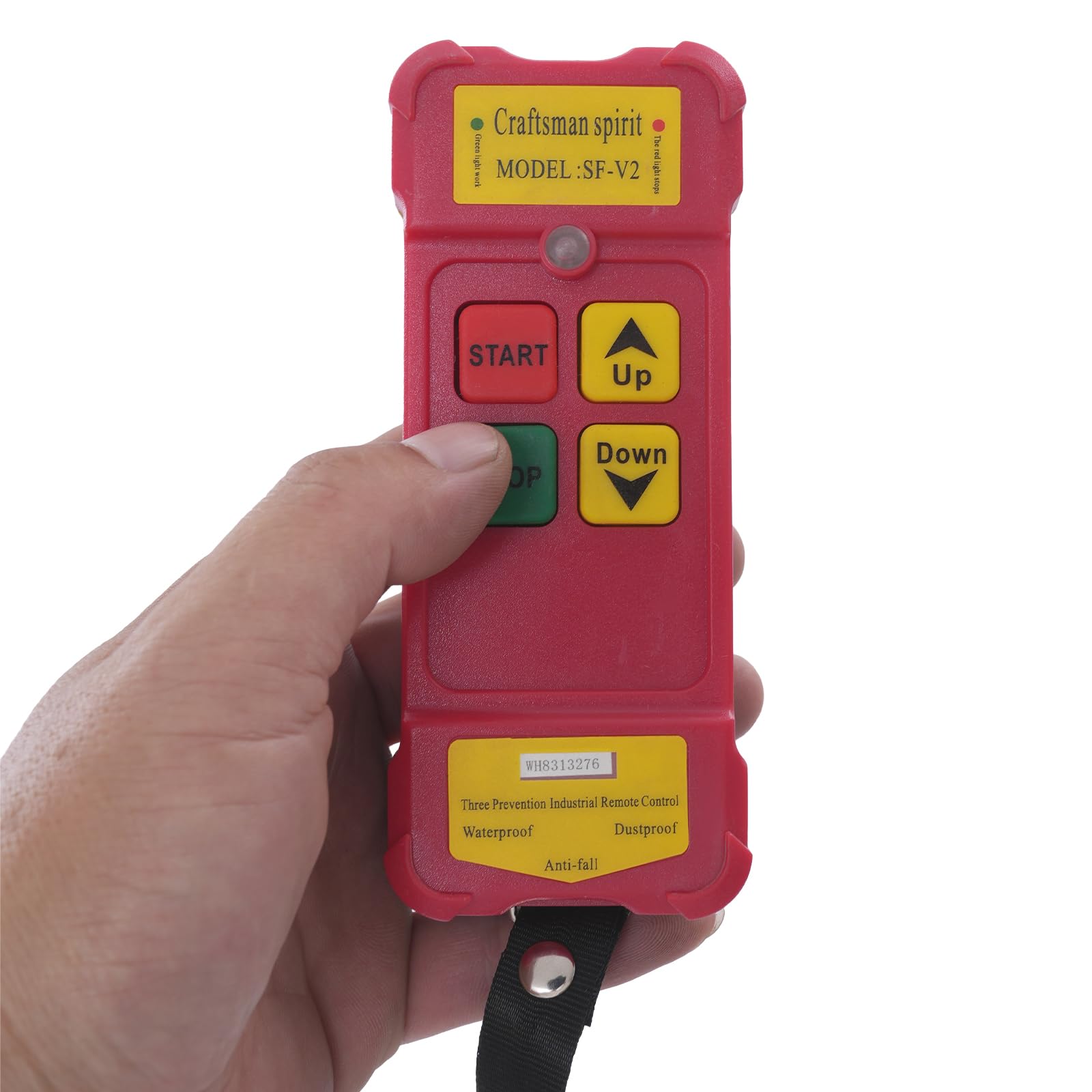 2 unidades Cabrestantes Eléctricos 800W 220V 50Hz Polipasto Eléctrico con Control Inalámbrico IP40 Polipasto Eléctrico con Eslingas, 500kg-1000kg Capacidad de Carga