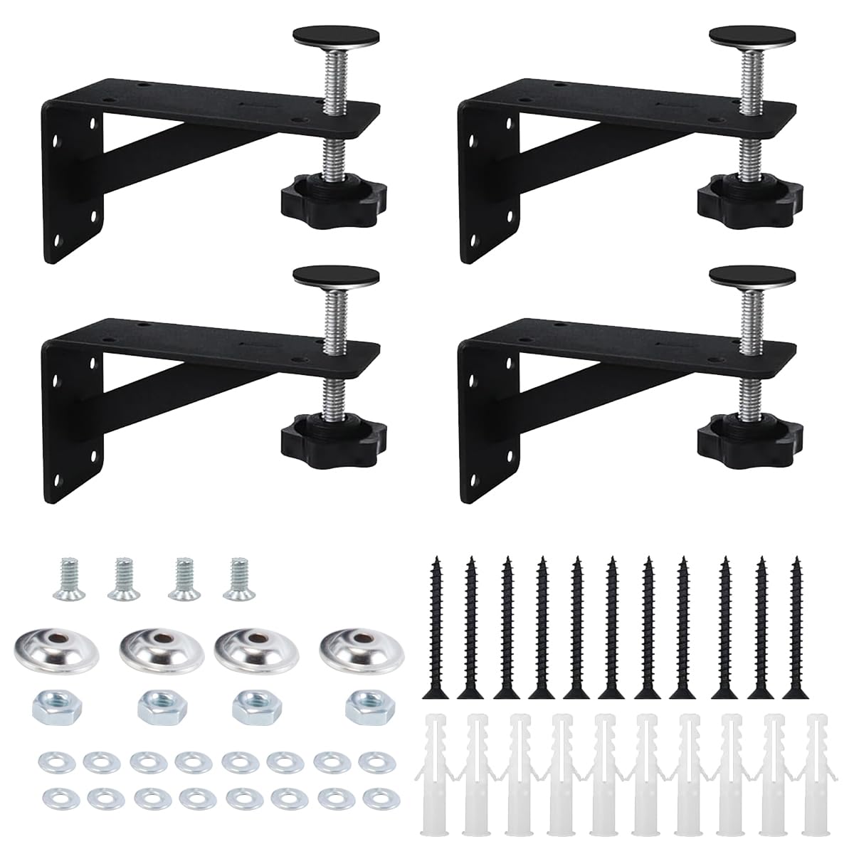 Alide Kit De Reparación De 4 Soportes Para Fregadero Bajo Encimera Para Cocina, Soportes Para Fregadero Bajo Encimera Para Gabinetes Estrechos.