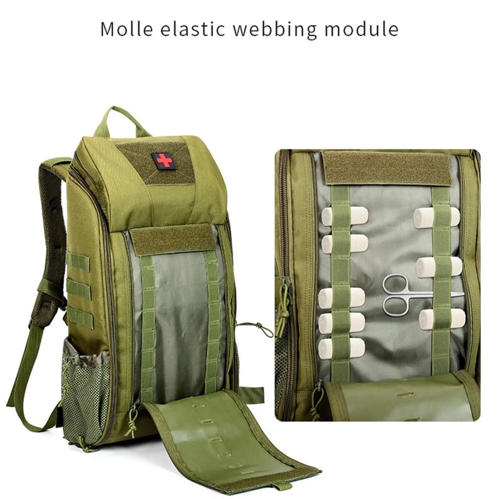 Sac À Dos Médical Tactique D'extérieur Trousse Premiers Secours Pour Randonnée Trekking Chasse Pêche Camping Et Autres Sports - Organisateur Modulaire Pour Matériel D'urgence