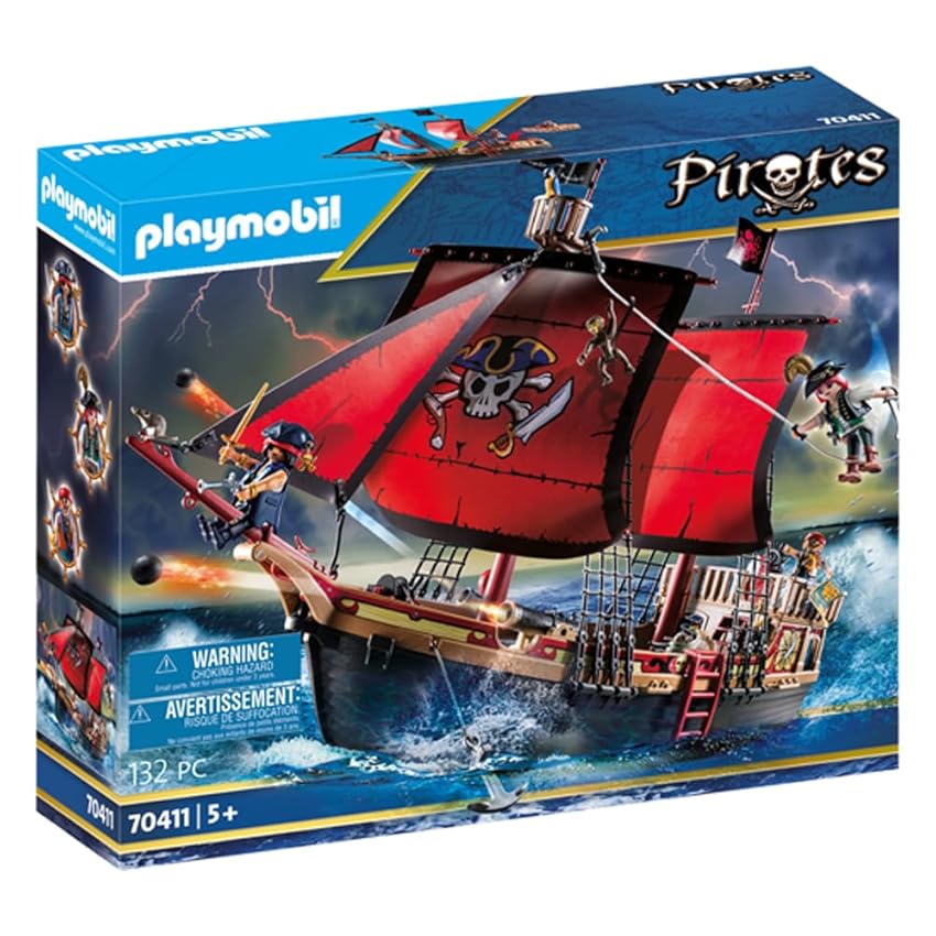 Immagine del prodotto PLAYMOBIL Pirates 70411 - Galeone dei Pirati, Dai 4 anni