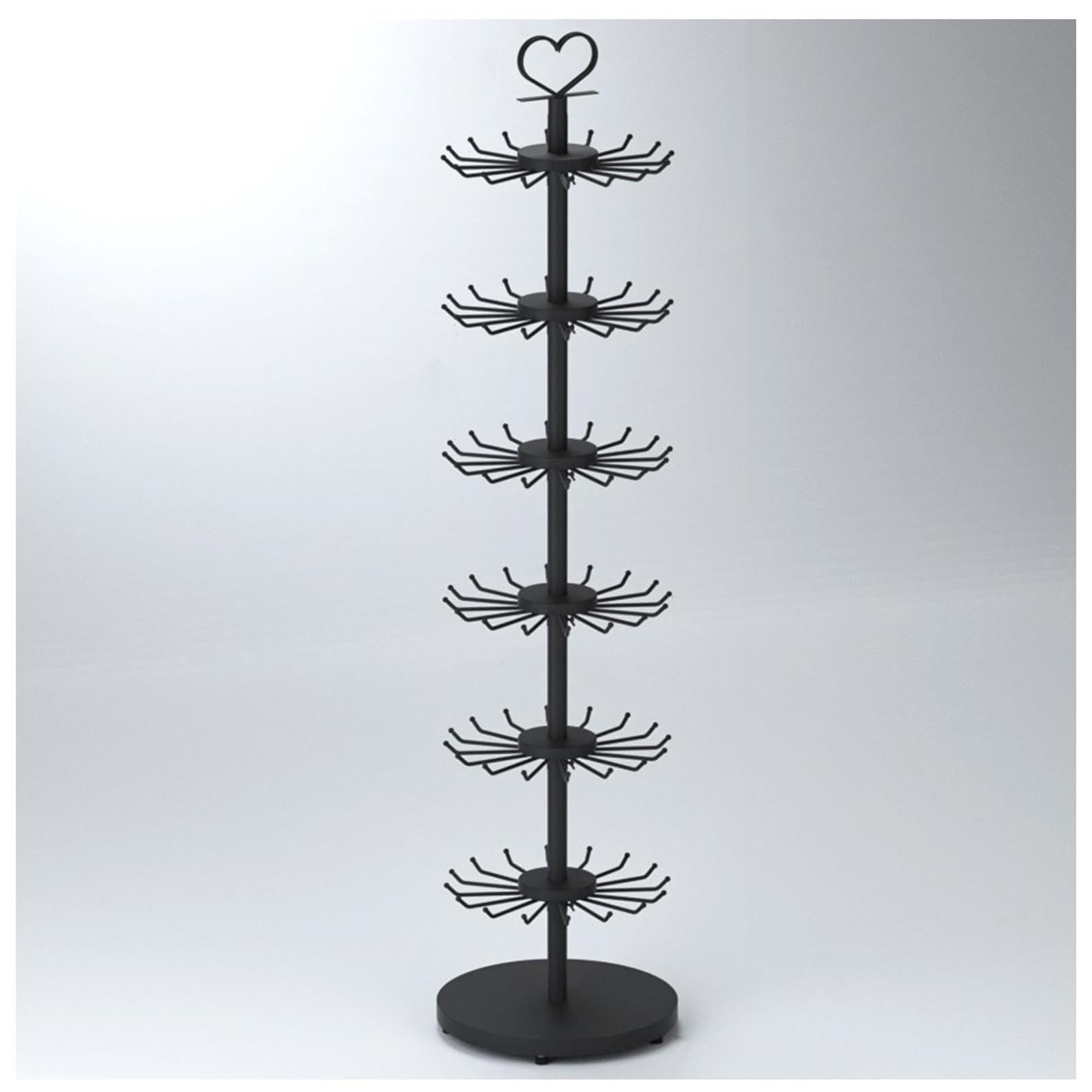 Drehbarer Präsentationsständer, 6 Etagen, drehbarer Ständer für Schmuck, Snacks, Chips, Süßigkeiten, für Einzelhandel, Einkaufszentrum, Ausstellung