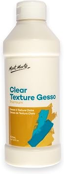 Mont Marte Premium Clear Texture Gesso Acrylic Medium 16.9oz 500ml
