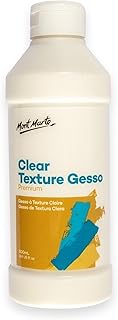 Mont Marte Premium Clear Texture Gesso Acrylic Medium 16.9oz (500ml)