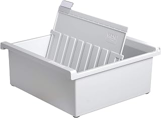 HAN 1x Karteitrog lichtgrau DIN A5 800 Karten Gummifüße 228x235x96 mm