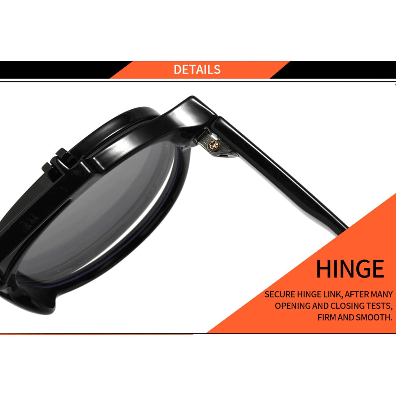 Monturas de Gafas abatibles Que bloquean Las Gafas de Sol | Gafas sin receta for ordenador, gafas de lectura de Metal for PC, unisex(Leopard)