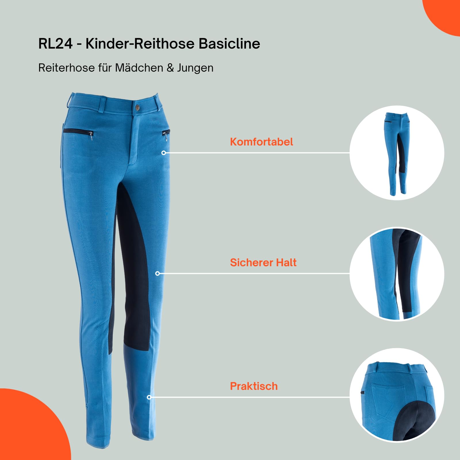 RL24 - Kinder Reithose Vollbesatz BASICLINE