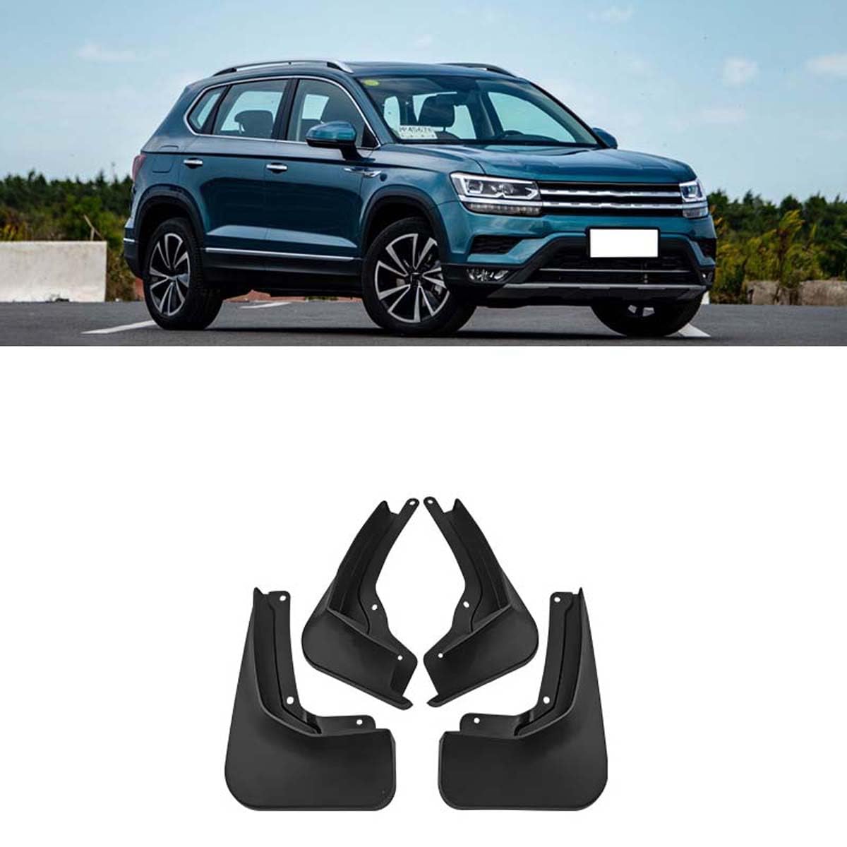 Car mud flaps,Compatible with VW Tharu 2019-2022,Car exterior accessories