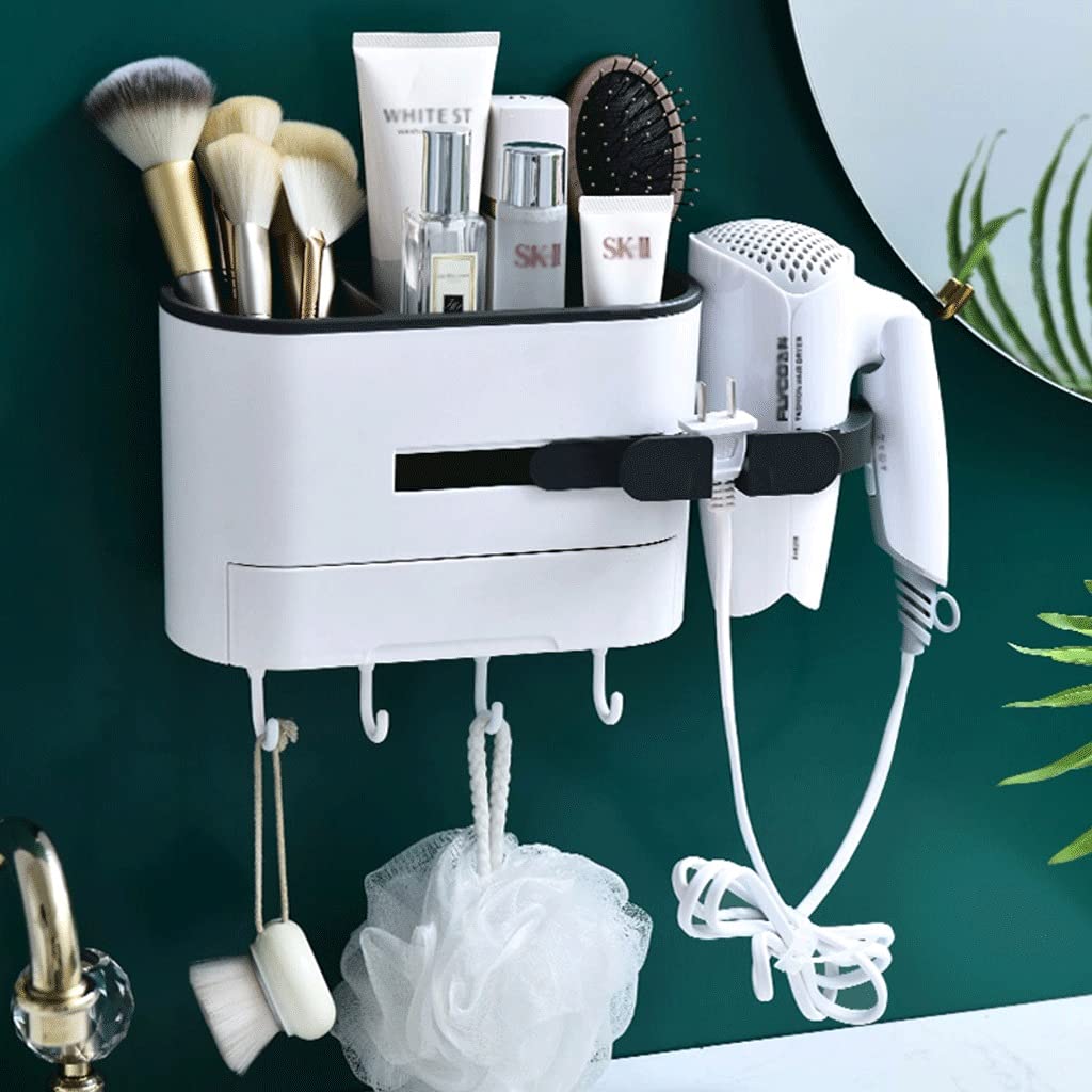 Supporto per Asciugacapelli Asciugacapelli a Muro Rack Creativo Multifunzione asciugacapelli Rack for la casa Bagno asciugacapelli for asciugacapelli Rack Rack Mensola di asciugacapelli (Color : A)