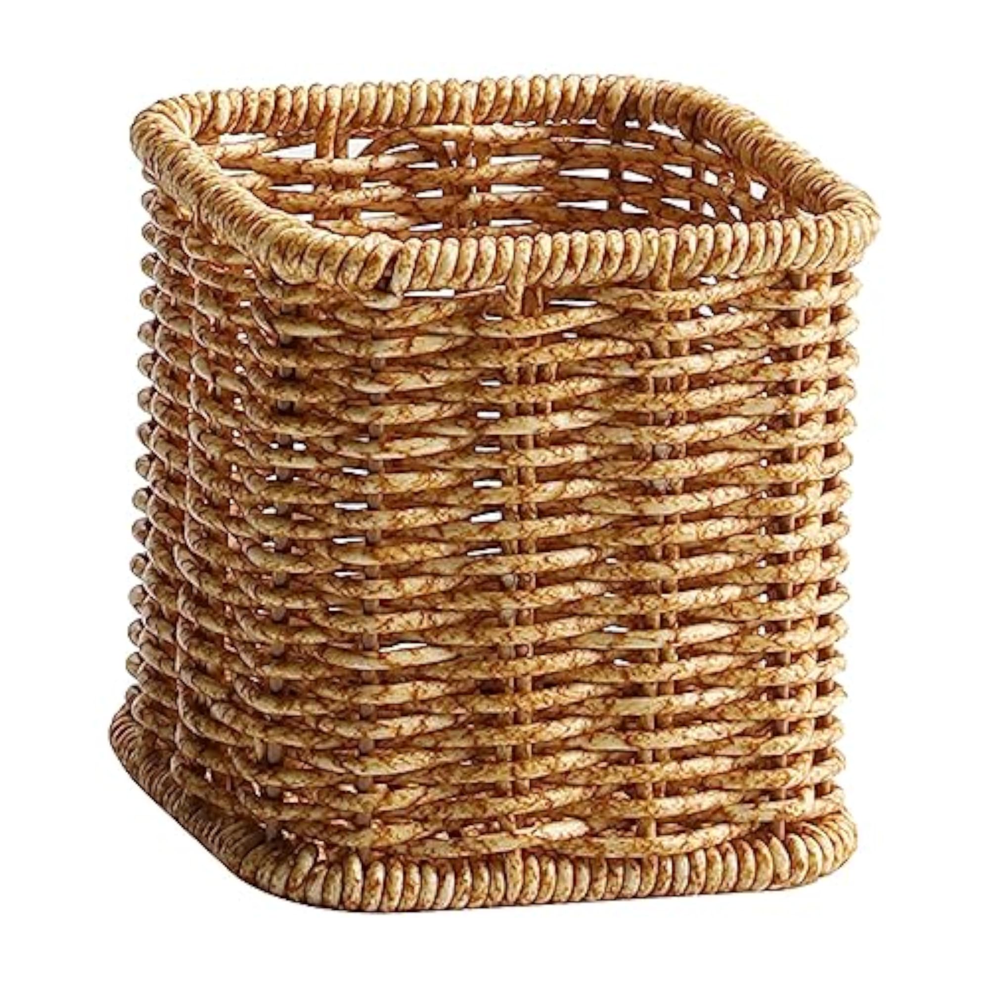 Woven Pen Holder Cup, Multipurpose Desk Organizer
