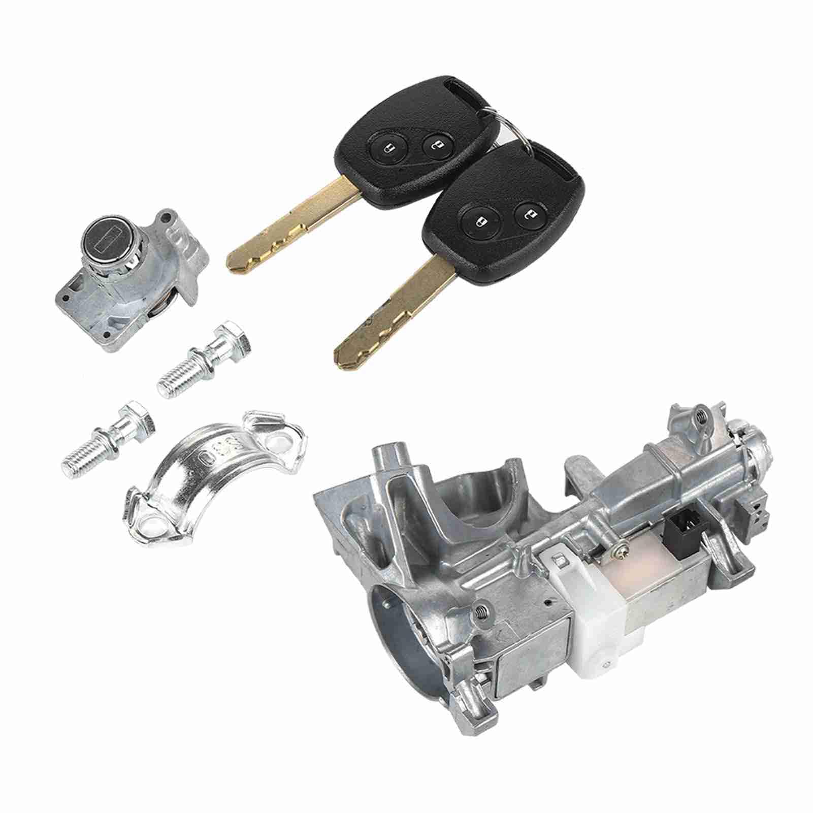 Cocoarm Interruptor de Encendido Cilindro de Cerradura de Encendido Aleación de Aluminio con 2 Llaves Reemplaza 06350 SLE H11 06350 SAA G30 para Modelos Automáticos Odyssey