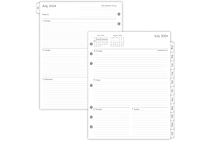 newestor 2024-2025 Triple Ring Planner Refill Folio Monthly & Weekly